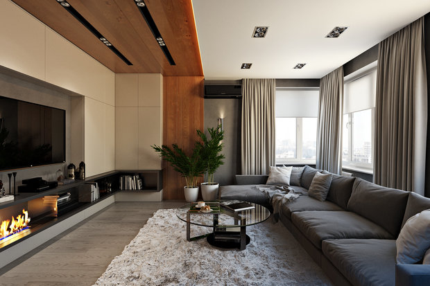Фото из портфолио Проект квартиры 153 м2 – фотографии дизайна интерьеров на INMYROOM