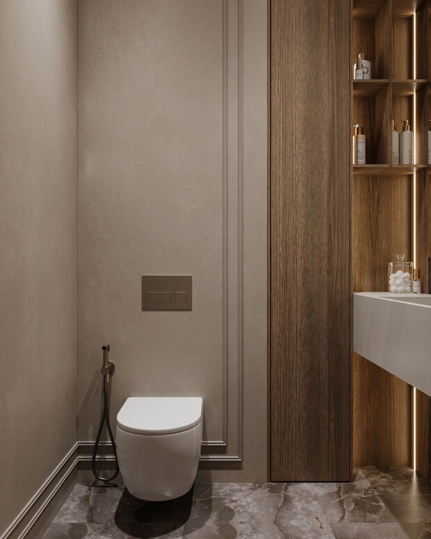 Фото из портфолио Квартира в стиле "Современная классика" 130 кв.м. – фотографии дизайна интерьеров на INMYROOM