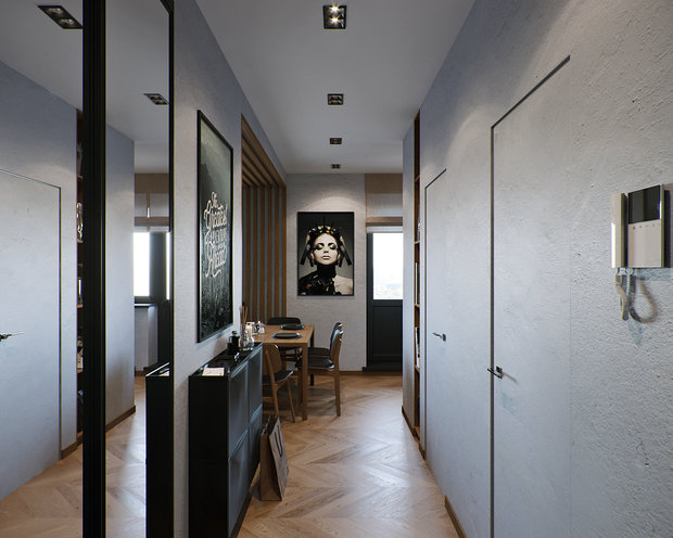 Фото из портфолио Квартира холостяка 37кв.м. – фотографии дизайна интерьеров на INMYROOM