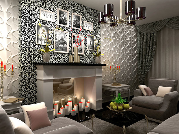 Фото из портфолио Объёмные 3D и 5D панели, потолки... – фотографии дизайна интерьеров на INMYROOM