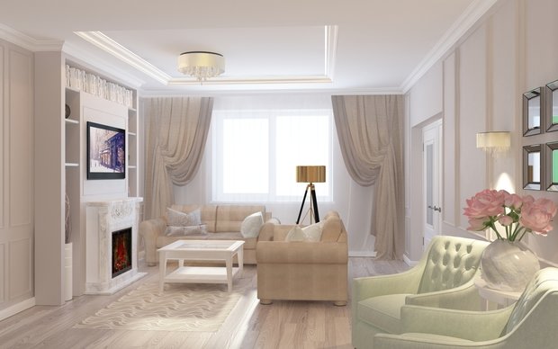 Фото из портфолио Дизайн проект коттеджа в Зубово – фотографии дизайна интерьеров на INMYROOM