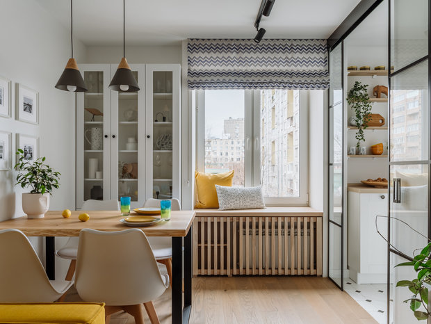 Фотография: Кухня и столовая в стиле Скандинавский, Квартира, Проект недели, Москва, 3 комнаты, 40-60 метров, Carton Group – фото на INMYROOM