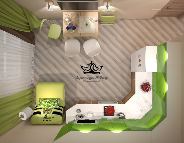 Фото из портфолио Отрада – фотографии дизайна интерьеров на INMYROOM