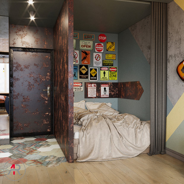Фото из портфолио Квартира-студия в стиле лофт – фотографии дизайна интерьеров на INMYROOM