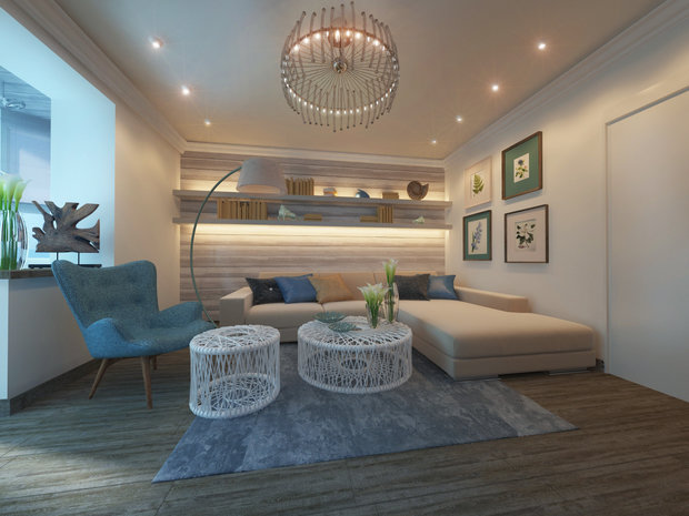 Фото из портфолио светлая квартира с седыми полами – фотографии дизайна интерьеров на INMYROOM