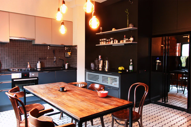 Фотография: Кухня и столовая в стиле Лофт, Квартира, Дома и квартиры, Минимализм, Проект недели – фото на INMYROOM