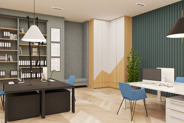 Фото из портфолио Дизайн-проект офисного пространства – фотографии дизайна интерьеров на INMYROOM
