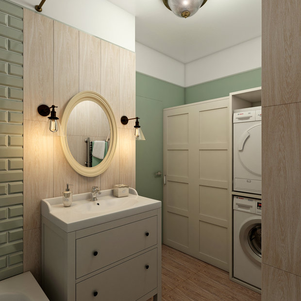 Фото из портфолио "Домик у моря" Проект дома 54 кв.м. – фотографии дизайна интерьеров на INMYROOM