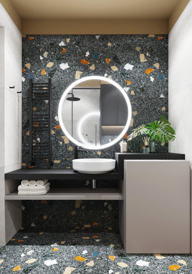 Фотография: Ванная в стиле Минимализм, Современный, Квартира, Проект недели, Новосибирск, студия Mango, 2 комнаты, 40-60 метров, Мария Малышкина – фото на INMYROOM