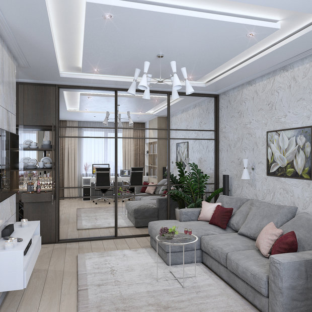 Фото из портфолио Квартира 83,4 м2 (2020) – фотографии дизайна интерьеров на INMYROOM