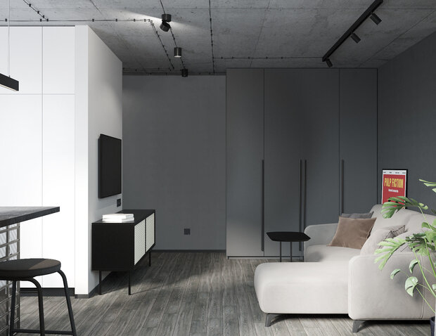 Фото из портфолио 30м2 в старом фонде – фотографии дизайна интерьеров на INMYROOM