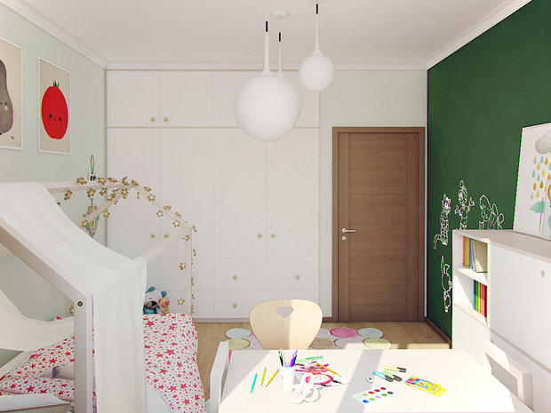 Фото из портфолио Квартира в ЖК Мичуринский – фотографии дизайна интерьеров на INMYROOM