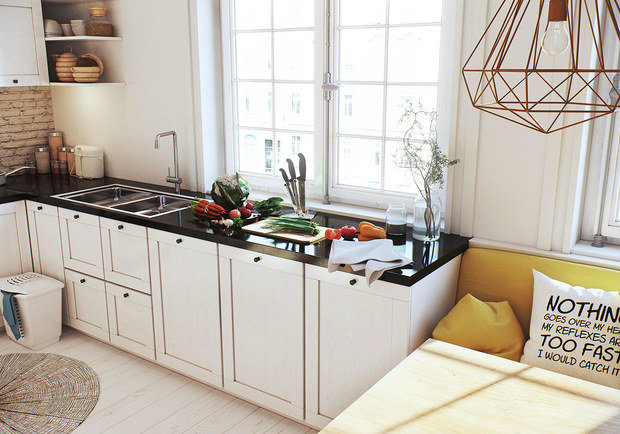 Фото из портфолио На этот раз это скандинавская квартира – фотографии дизайна интерьеров на INMYROOM