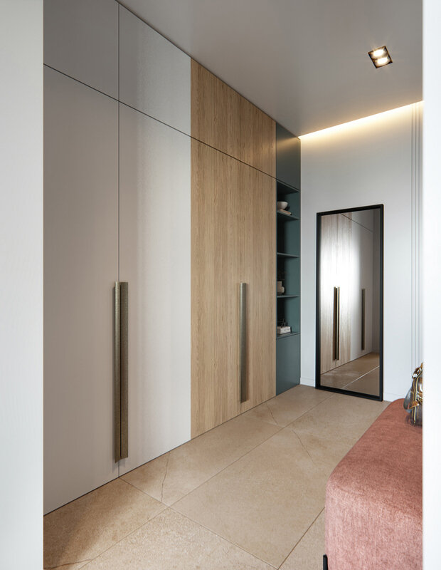 Фотография: Прихожая в стиле Современный, Скандинавский, Квартира, Проект недели, Санкт-Петербург, 3 комнаты, 60-90 метров, Олег Минц, MINTS INTERIORS – фото на INMYROOM