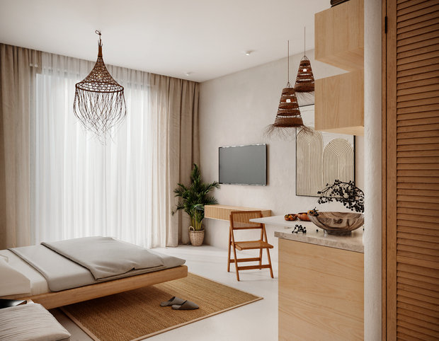 Фото из портфолио Апартаменты с Сочи – фотографии дизайна интерьеров на INMYROOM