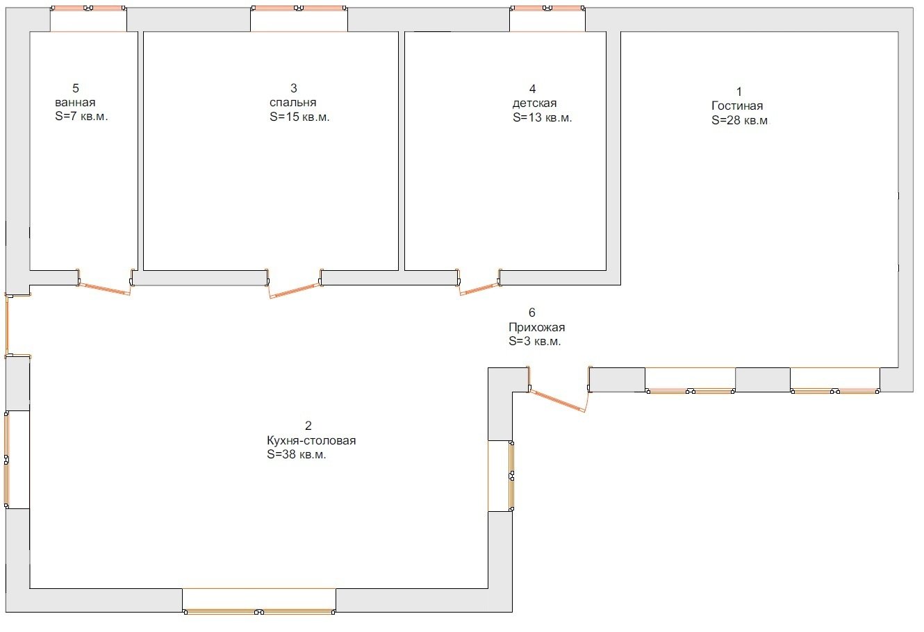 Обмерный план