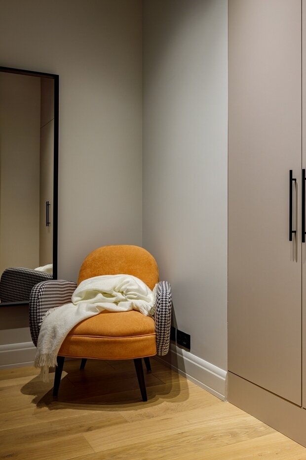 Фотография: Спальня в стиле Современный, Квартира, Минимализм, Проект недели, Москва, 3 комнаты, 60-90 метров, I+E Spaces Studio – фото на INMYROOM