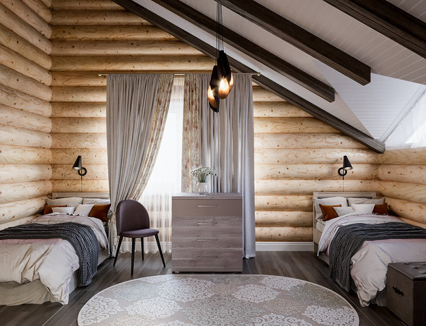 Фото из портфолио Дом из бруса, пос. Заозерье – фотографии дизайна интерьеров на INMYROOM