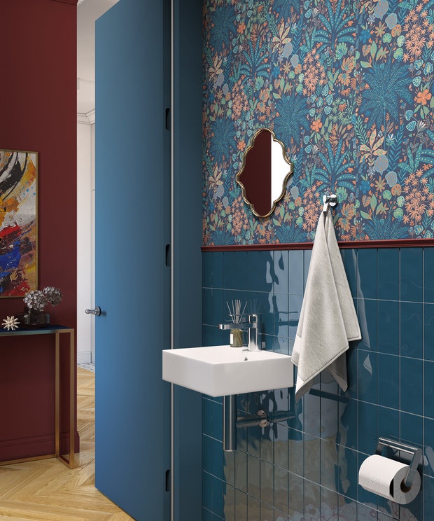 Фотография: Ванная в стиле Современный, Квартира, Проект недели, Москва, OM Design, 2 комнаты, 40-60 метров – фото на INMYROOM