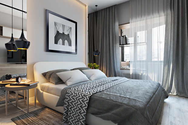 Фото из портфолио Монохромная элегия – фотографии дизайна интерьеров на INMYROOM