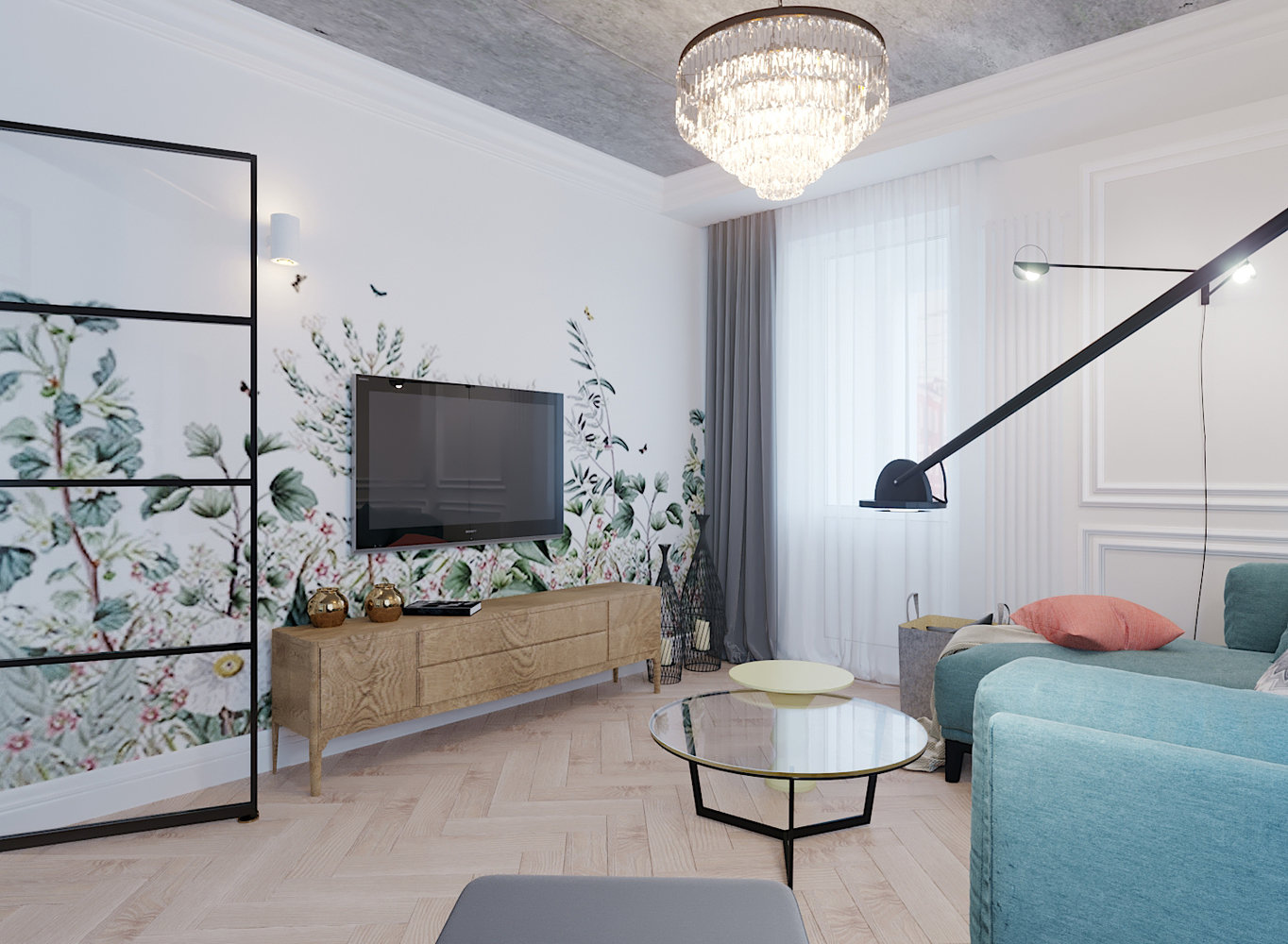 Фото из портфолио Дизайн трехкомнатной квартиры – фотографии дизайна интерьеров на INMYROOM Фото из портфолио Дизайн трехкомнатной квартиры – фотографии дизайна интерьеров на INMYROOM