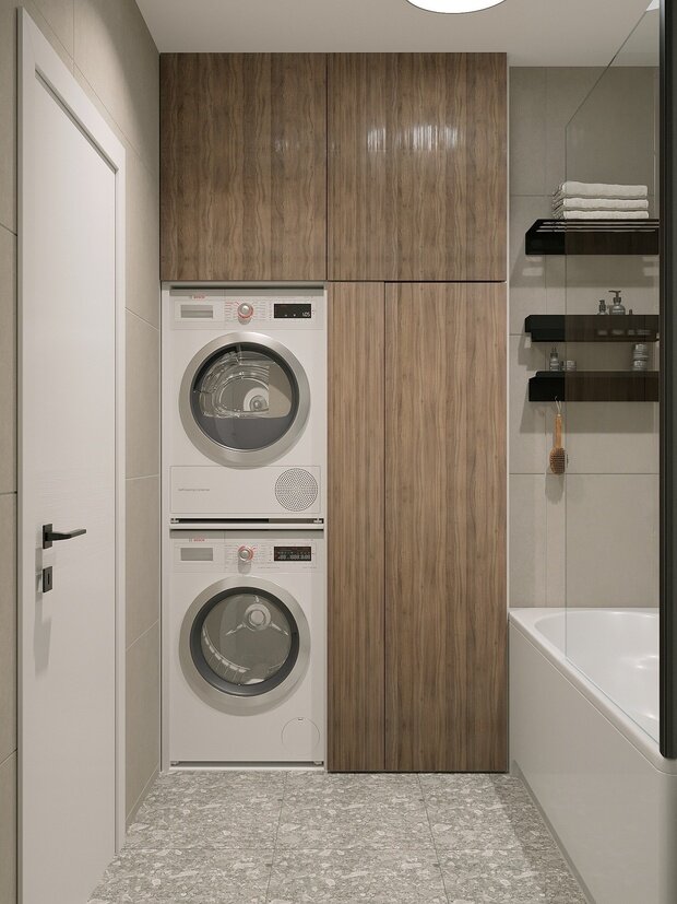 Фото из портфолио Квартира для молодой семьи ЖК Мытищи Парк – фотографии дизайна интерьеров на INMYROOM