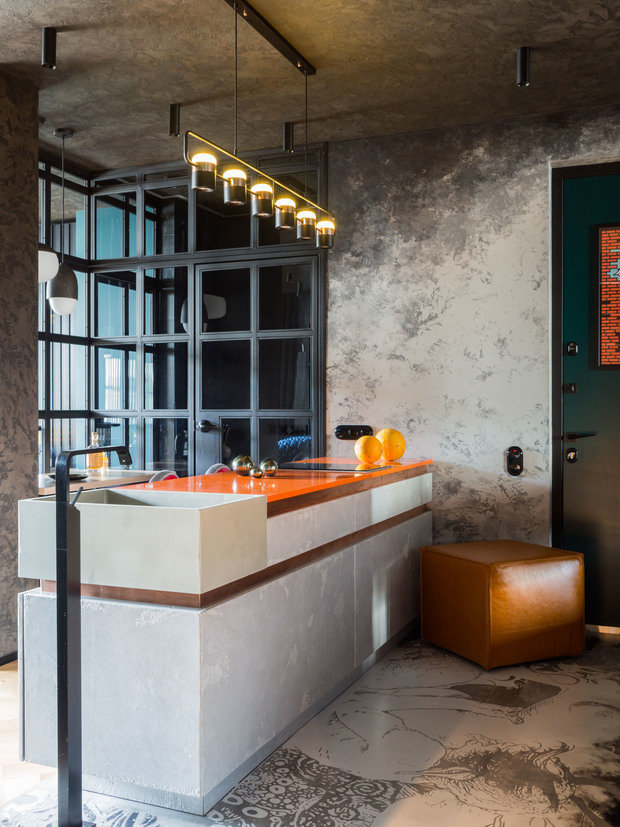 Фотография: Кухня и столовая в стиле Лофт, Квартира, Проект недели, Нижний Новгород, 3 комнаты, 60-90 метров, Евгений Аполонов – фото на INMYROOM