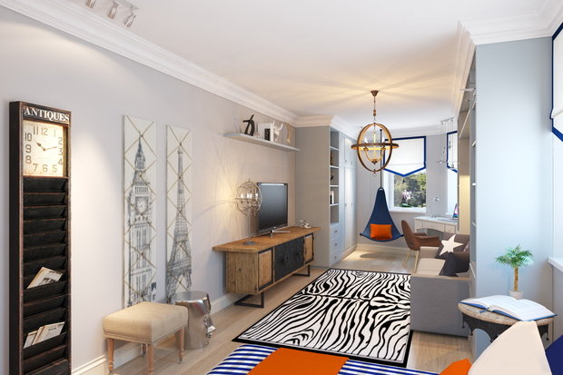 Фотография: Гостиная в стиле Эклектика – фото на INMYROOM