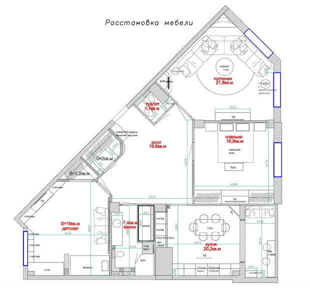Фото из портфолио Трехкомнатная квартира 100 кв. м в классическом стиле, Москва – фотографии дизайна интерьеров на INMYROOM