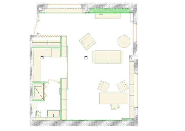 Фотография: Планировки в стиле , Лофт, Офисное пространство, Проект недели, Москва, Серый, Коричневый, Олег Коган, Хороший план – фото на INMYROOM