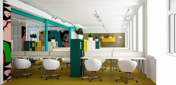 Фото из портфолио Офис рекламного агентства Perogression – фотографии дизайна интерьеров на INMYROOM