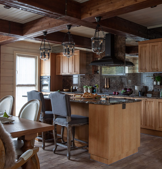 Фотография: Кухня и столовая в стиле Прованс и Кантри, Дом, Проект недели, Дом и дача, Ленинградская область, 4 и больше, Более 90 метров, Олеся Тищенко – фото на INMYROOM