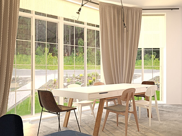 Фото из портфолио таунхаус в стиле эклектика для молодой семьи – фотографии дизайна интерьеров на INMYROOM