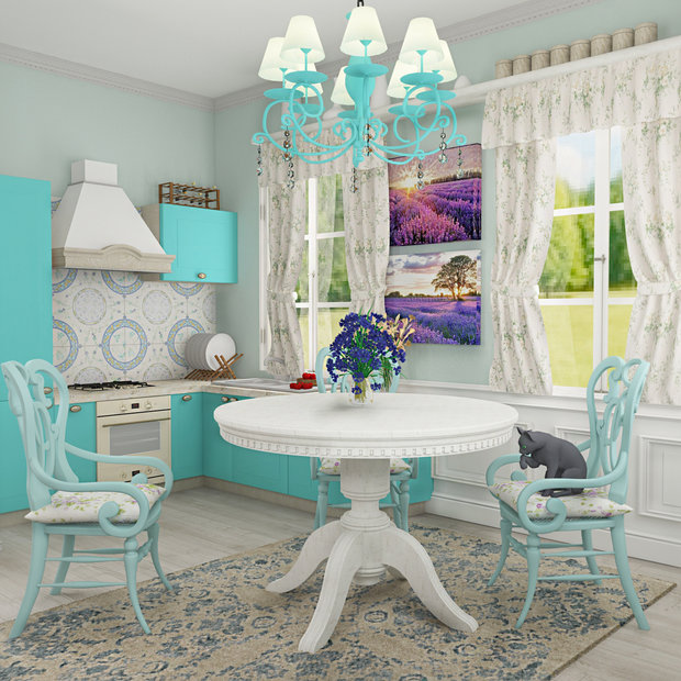 Фотография: Кухня и столовая в стиле Прованс и Кантри – фото на INMYROOM