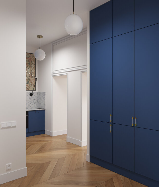 Фотография: Кухня и столовая в стиле Классический, Современный, Эклектика, Квартира, Проект недели, Санкт-Петербург, Кирпичный дом, 4 и больше, Более 90 метров, Osterman Interiors, Маргарита Остерман – фото на INMYROOM