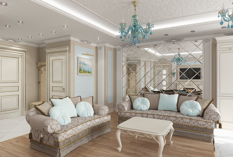 Восточная гостиная-столовая