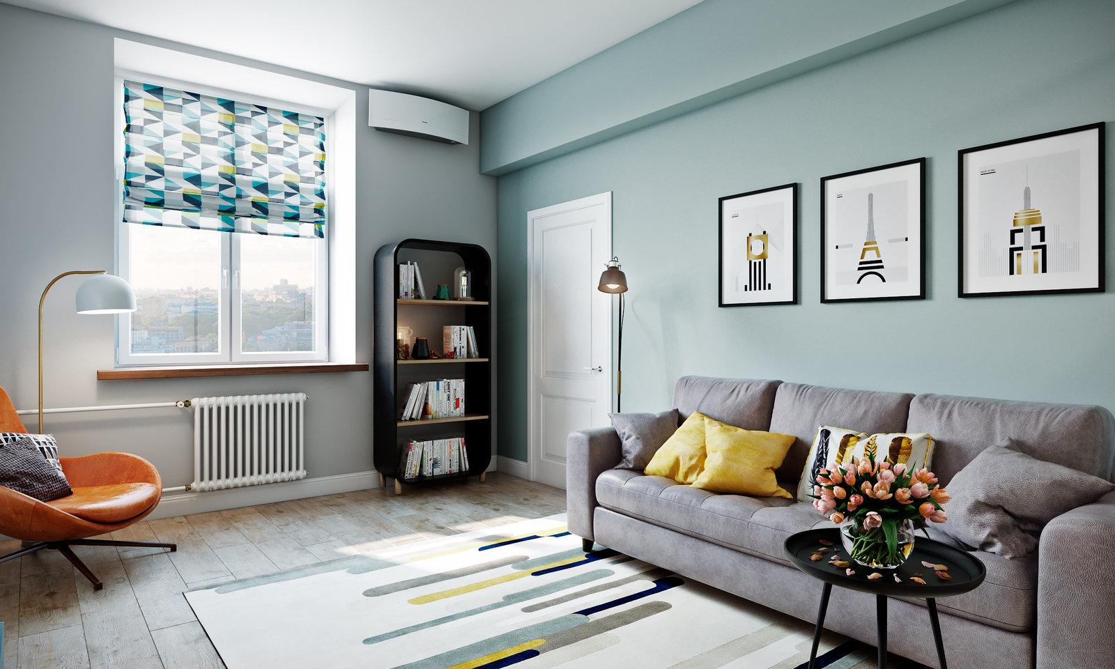 Фотография: Гостиная в стиле Минимализм, Скандинавский, Квартира, Проект недели, Samsung, Co:Interior, 2 комнаты, 60-90 метров, Москав, mid-century modern – фото на INMYROOM Фотография: Гостиная в стиле Минимализм, Скандинавский, Квартира, Проект недели, Samsung, Co:Interior, 2 комнаты, 60-90 метров, Москав, mid-century modern – фото на INMYROOM