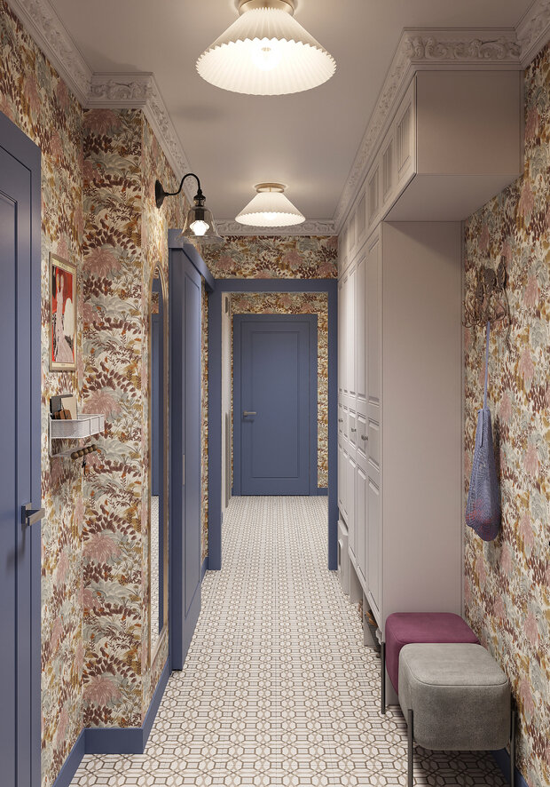 Фотография: Прихожая в стиле Современный, Эклектика, Квартира, Проект дня, Санкт-Петербург, Ирина Собыленская, Панельный дом, 3 комнаты, 40-60 метров, 60-90 метров – фото на INMYROOM