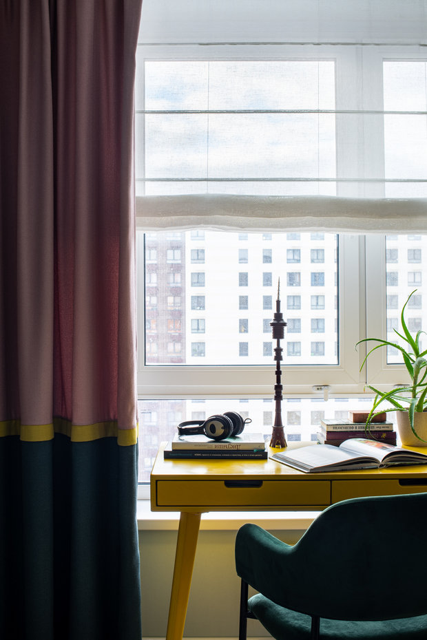 Фотография: Кабинет в стиле Современный, Квартира, Проект недели, Москва, 4 и больше, 60-90 метров, Дарья Власова – фото на INMYROOM