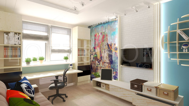 Фото из портфолио Квартира, 108м2 – фотографии дизайна интерьеров на INMYROOM