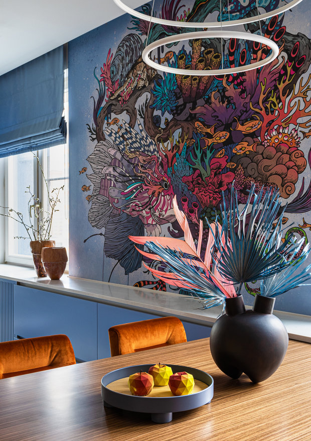 Фотография: Кухня и столовая в стиле Современный, Квартира, Проект недели, Москва, «Уютная квартира», 2 комнаты, 40-60 метров – фото на INMYROOM