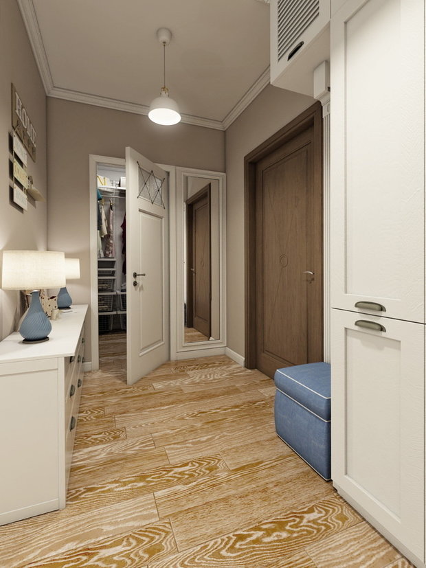 Фотография: Прихожая в стиле Прованс и Кантри, Современный, Квартира, Студия, Проект недели, Одинцово, Московская область, новостройка, Алена Ливиненко – фото на INMYROOM