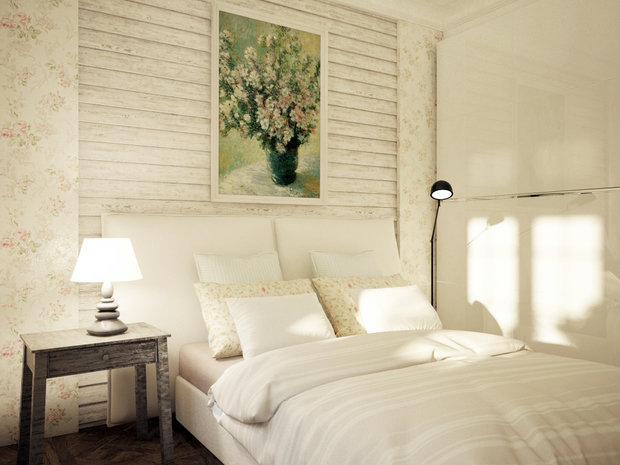 Фотография: Спальня в стиле Прованс и Кантри, Дом, Россия, Декор, Мебель и свет, Белый, Бежевый, Серый, Коричневый, Дом и дача, Павел Алексеев, Казань, dom-iz-brusa – фото на INMYROOM