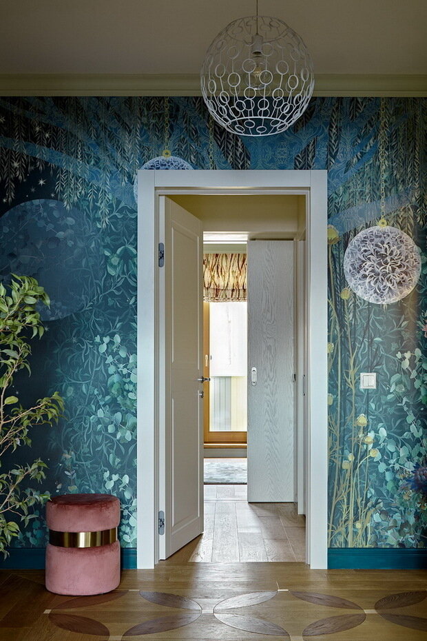 Фотография: Гостиная в стиле Современный, Эклектика, Квартира, Проект недели, Москва, Панельный дом, 4 и больше, 60-90 метров, Екатерина Владимирова – фото на INMYROOM