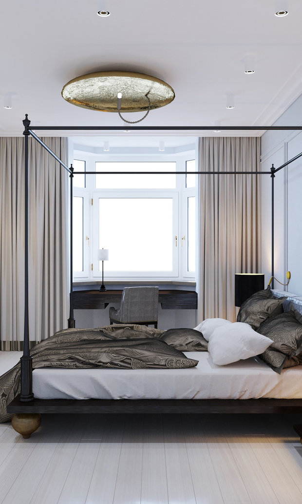 Фото из портфолио Квартира - современная классика 135 кв. Спальня – фотографии дизайна интерьеров на INMYROOM