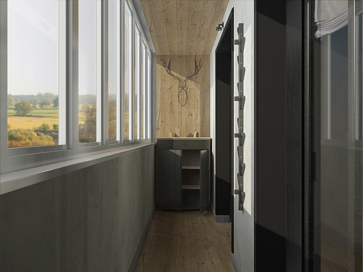 Фотография: Кухня и столовая в стиле Лофт, Современный, Квартира, Студия, Проект недели, Дмитровский район, Евгения Ермолаева, EEDS, 40-60 метров, Монолитно-кирпичный, ЖК «Пятиречье» – фото на INMYROOM