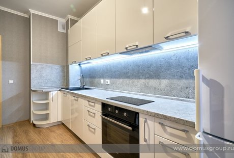 Г-образная кухня в современном стиле