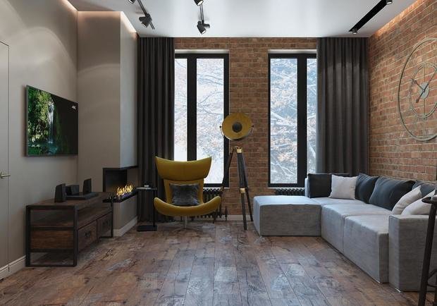 Фото из портфолио 1к квартира в стиле лофт – фотографии дизайна интерьеров на INMYROOM
