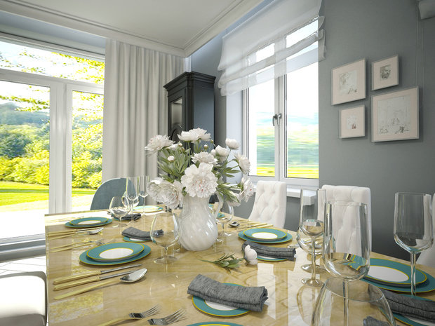 Фото из портфолио Американская классика в поселке "Европа" – фотографии дизайна интерьеров на INMYROOM