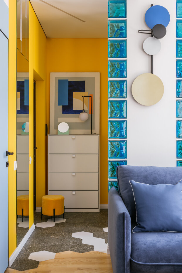 Фотография: Гостиная в стиле Современный, Минимализм, Малогабаритная квартира, Квартира, Студия, Проект недели, Сочи, до 40 метров, Елизавета Ткачева – фото на INMYROOM